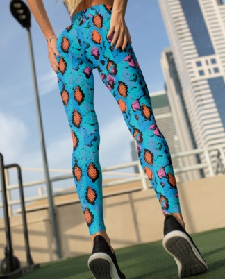 Crazy Stripe Leggings with Pockets - Sporty Chimp legging, workout gear &  more