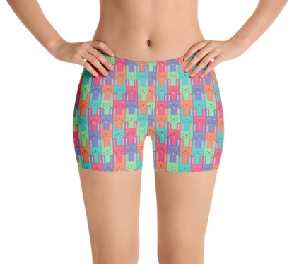 Easter Bunny Running Jogging Exercise Shorts