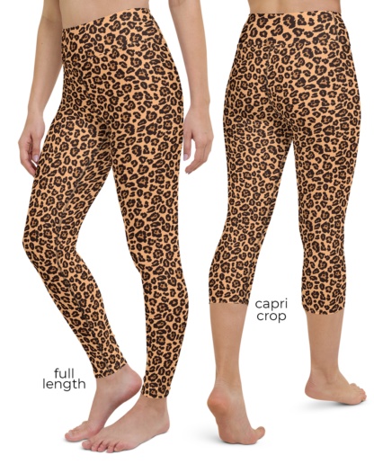 Leopard skin running shorts yoga shorts exercise shorts