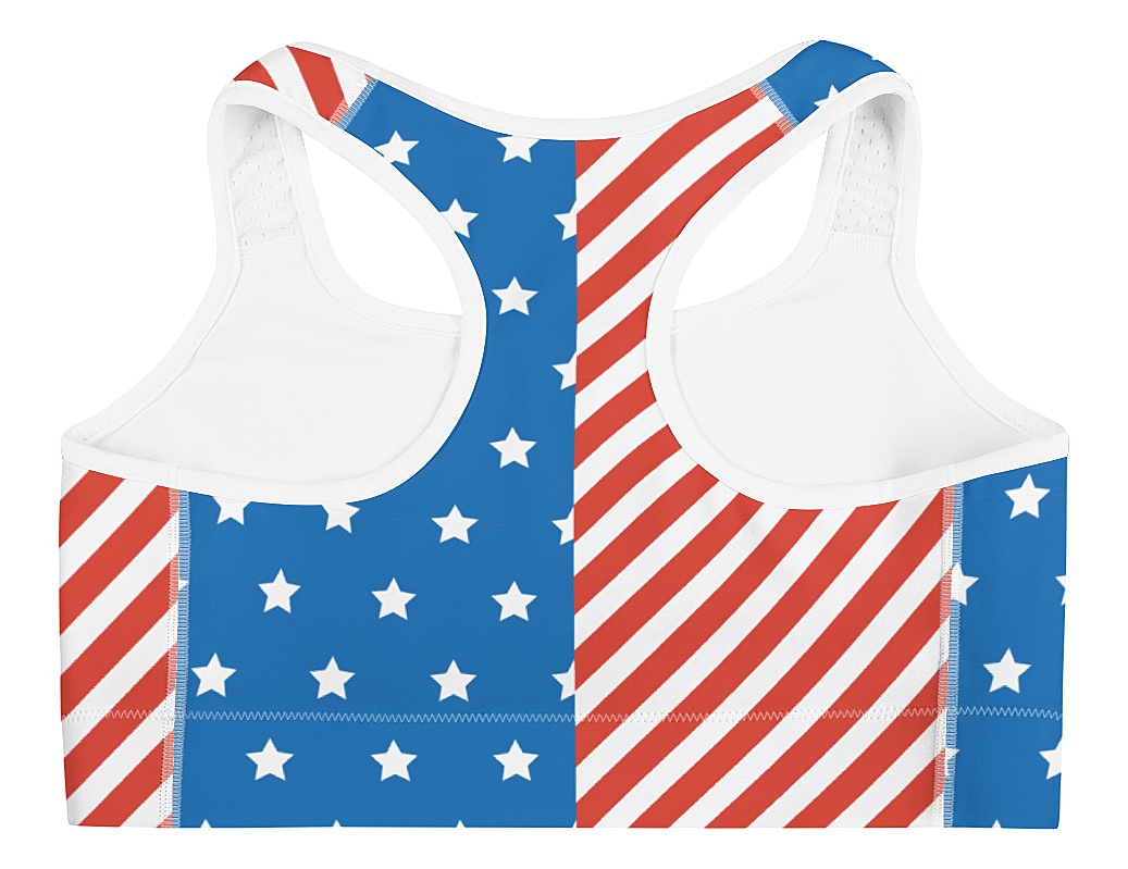 American Flag Sports Bra - Sporty Chimp legging, workout gear & more