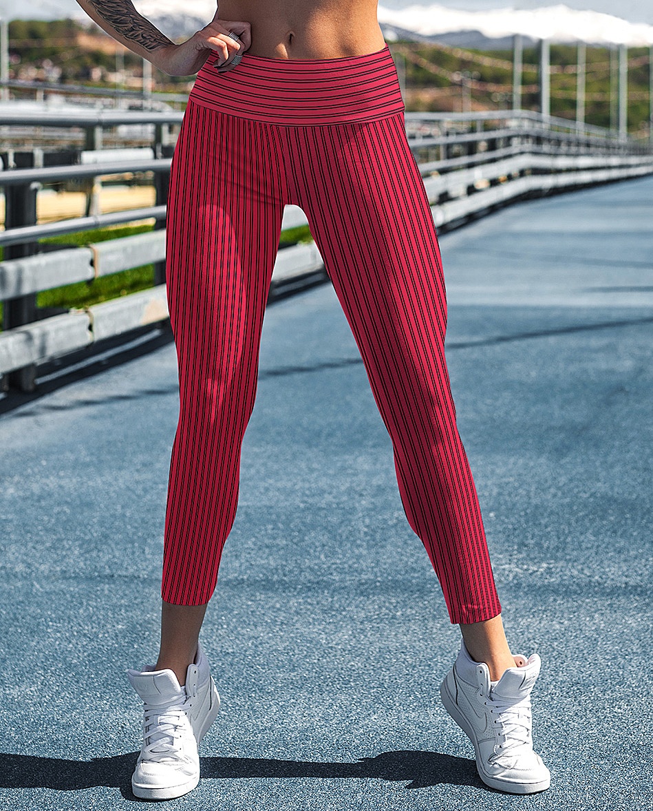 Classic Pinstripe Leggings - Designed By Squeaky Chimp T-shirts