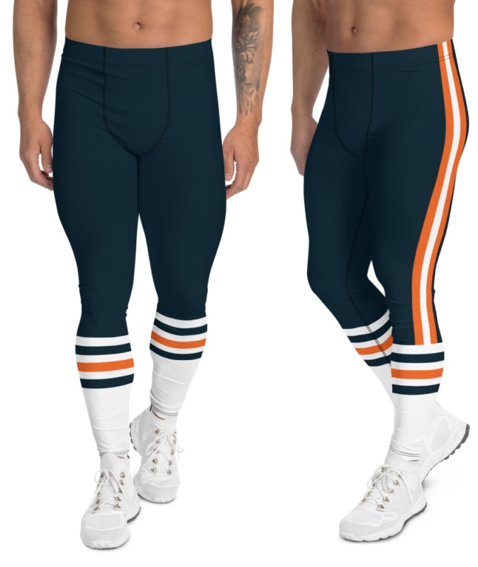 Chicago Bears Game Day Football Uniform Leggings