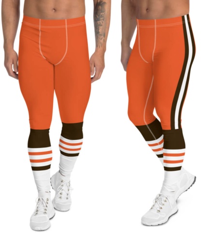 Cleveland browns leggings for men uniform NFL Football exercise pants running tights