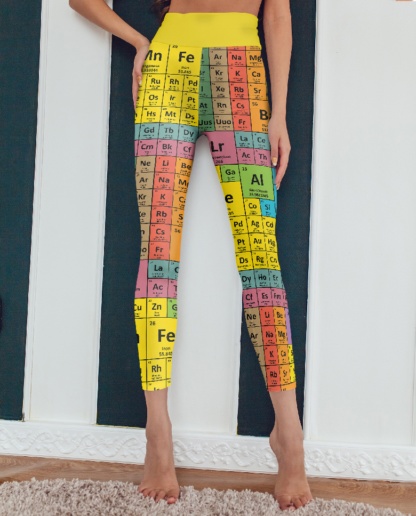 Chemistry formula table of elements periodic tables yoga leggings - Gifts for science geeks