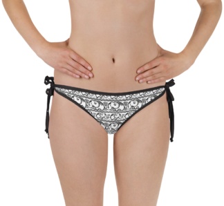 elephant pattern reversible bikini bottom