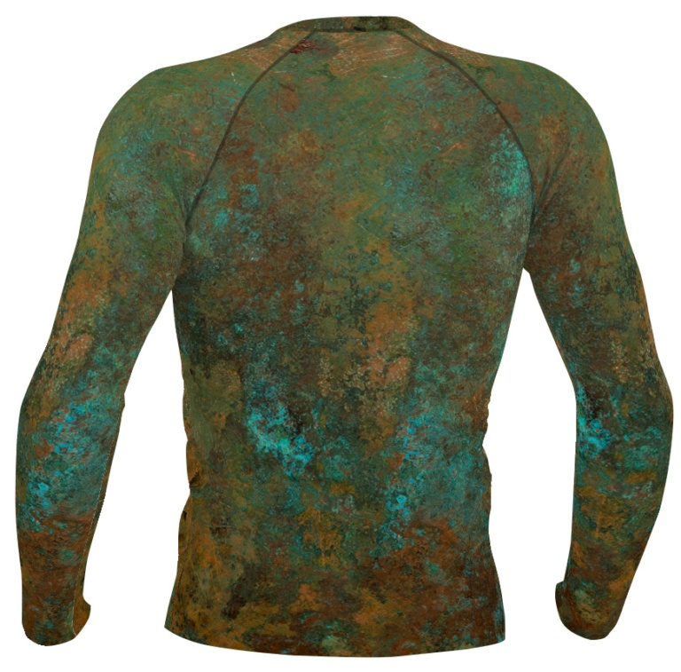 Antique Copper Long Sleeve Men's Rash Guard - Sporty Chimp legging ...