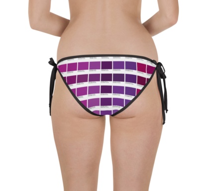 pantone color graphic bikini bottoms