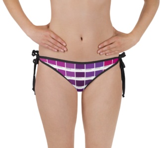 pantone color graphic bikini bottoms