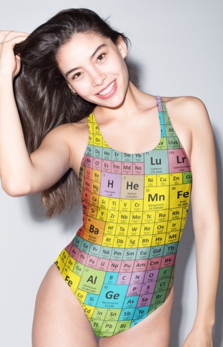 Chemistry formula periodic table of elements two piece bathing suit one piece