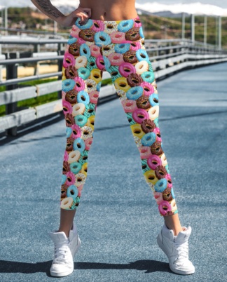 Buy these sweet tooth donut yoga leggings workout pants