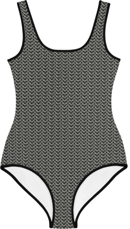 gothic metal chainmail chain mail kids bathing suit swimsuit for children
