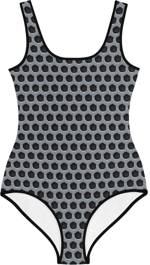 Metal Grill One Piece Swimsuit for Kids - Sporty Chimp legging, workout ...