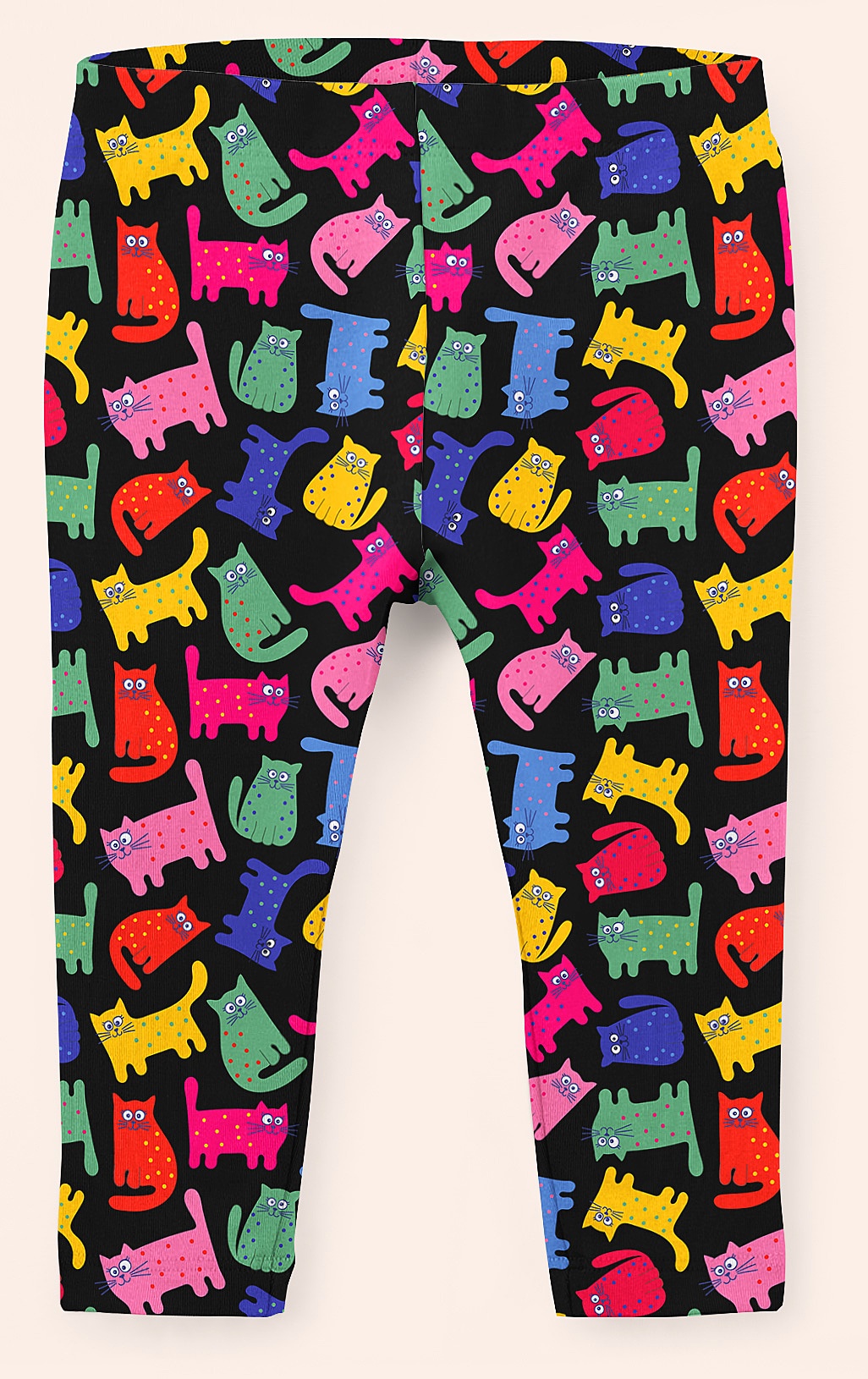 Kitten Pattern Cat Leggings - Designed By Squeaky Chimp T-shirts & Leggings