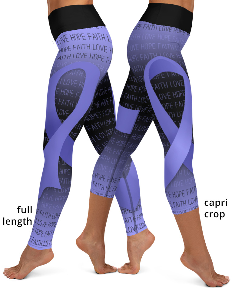 Yoga Capri Leggings - Lavender –