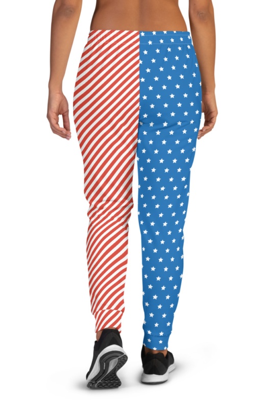 American Flag Joggers for Women - Sporty Chimp legging, workout gear & more