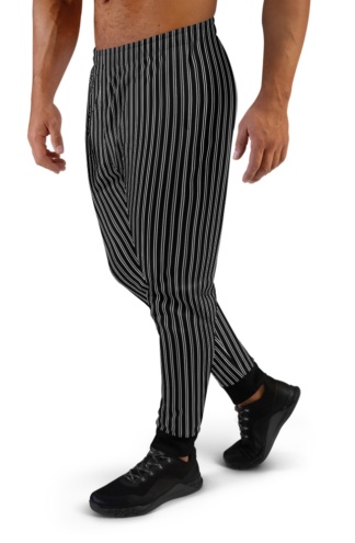 Classic Pinstripe Joggers sweat pants tracksuit track running for Men