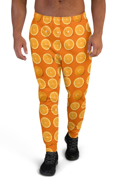oranges, yellow lemons, purple figs or green avocados Colorful Fresh Fruit Joggers for Men