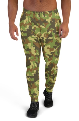 Camo Camouflage Joggers for Men black green khaki blue