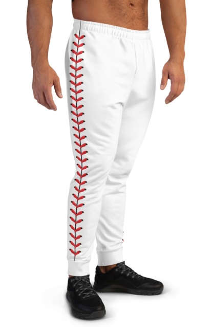Baseball Stitch Stitches Joggers for Men game little league game