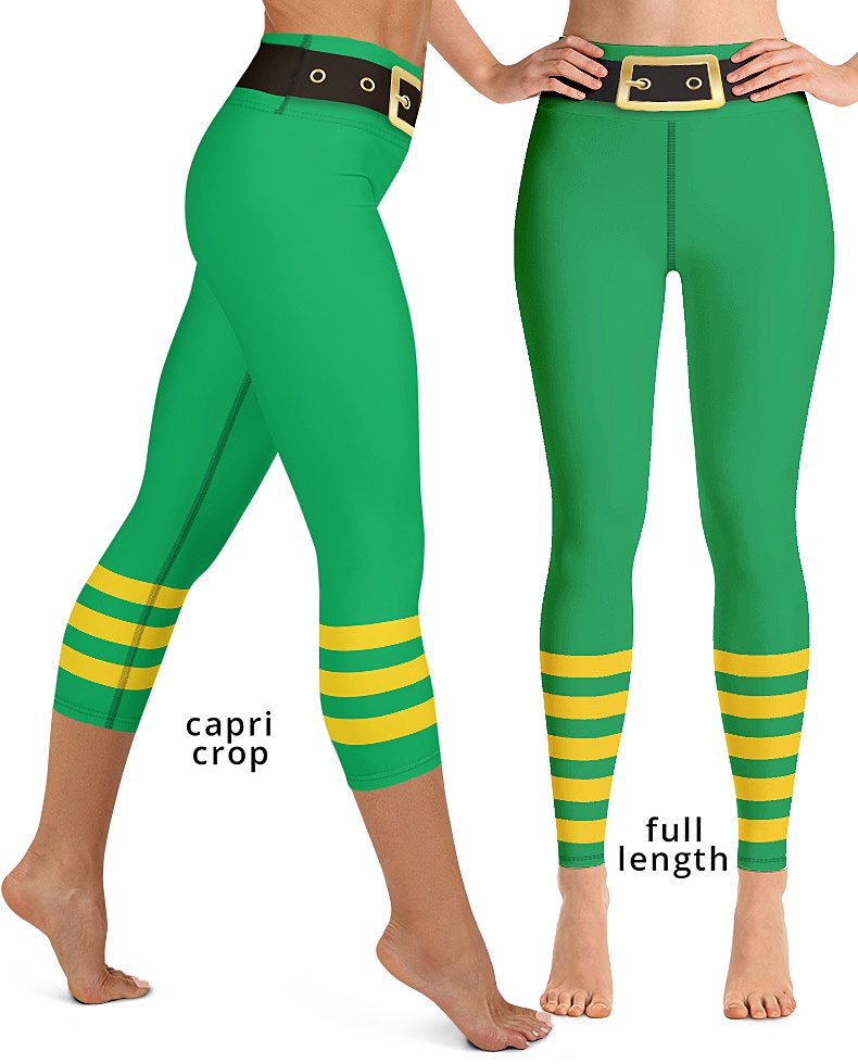 Green Plaid St Patrick's Day Leggings - Designed By Squeaky Chimp T-shirts  & Leggings