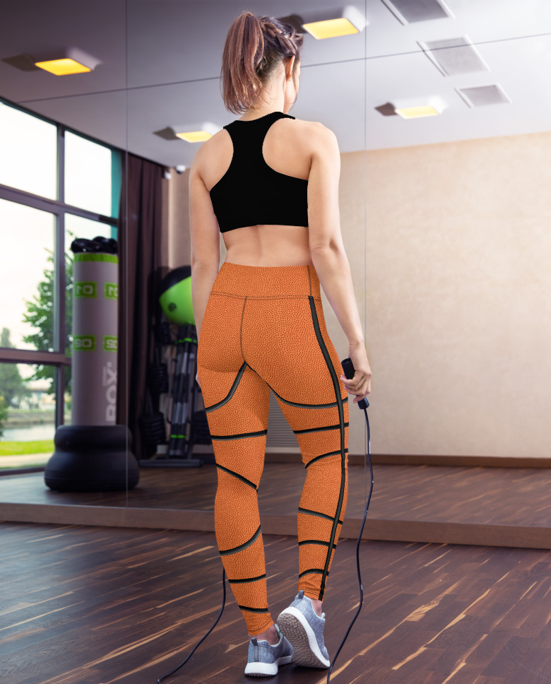 Basketball Yoga Leggings - Sporty Chimp legging, workout gear & more
