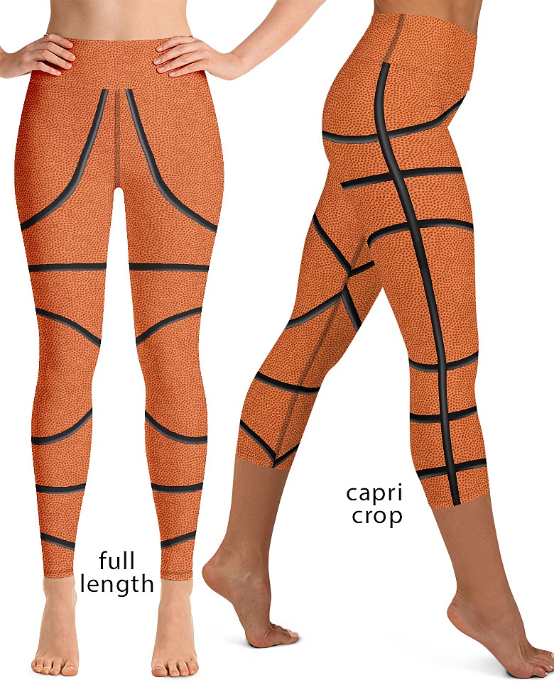 Basketball Yoga Leggings - Sporty Chimp legging, workout gear & more