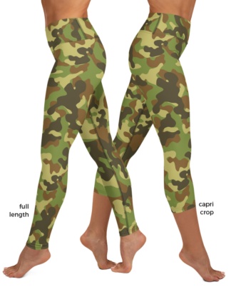 blue pink green khaki camo Camouflage Yoga Leggings exercise pants pant legging