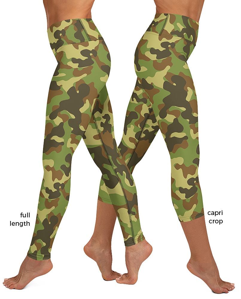 Earth Green Camo Leggings for Women Army / Military Camouflage Pattern Mid  Waist Full Length Workout Pants for Running, Crossfit, Yoga - Etsy Denmark