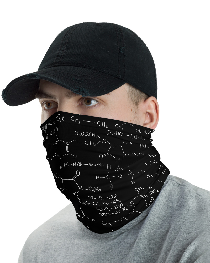 Chemistry Formula Face Mask Neck Warmer
