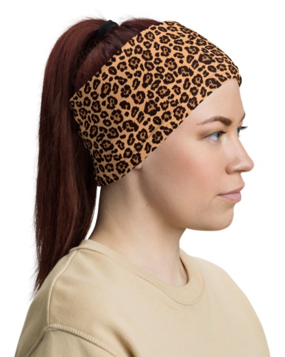 Leopard Skin Face Mask Neck Gaiter