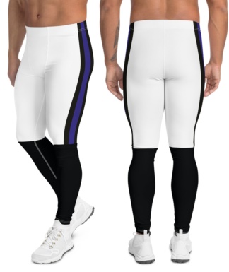 Baltimore Raven Sports Football Uniform Leggings For Men white gold purple Maryland