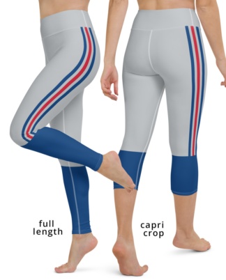 New York Giants Football Uniform Yoga Sports Leggings blue red gray
