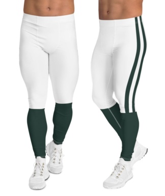 New York Jets Football Uniform Leggings For Men NFL Green Stripe
