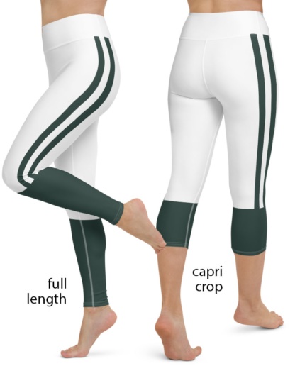 New York Jets Football Uniform Yoga Sports Leggings green nfl football pants