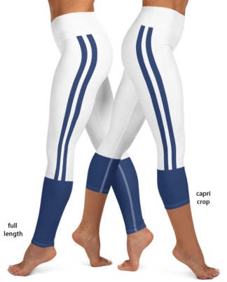 Indianapolis Colts Football Uniform Yoga Sports Leggings blue white
