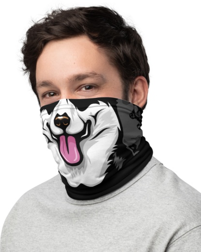 Pembroke Welsh Corgi puppy dog face cover Mask Neck Gaiter