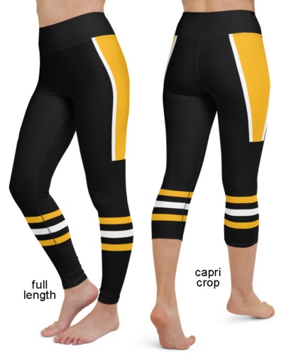 Pittsburgh Penguins NHL Hockey Uniform Yoga Leggings - Sporty Chimp ...