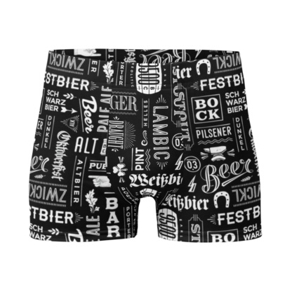 Craft Beer Boxer Briefs Men's Underwear pilsener, lager, bock, lager, stout bar pub