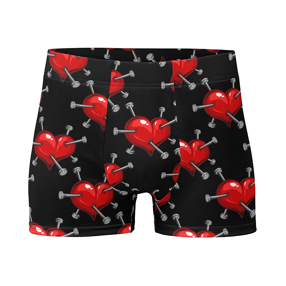 Men's Red Hearts Valentines Underwear, Boxer, Cuecas, Shorts, Calcinhas,  Novidade, Cuecas macias para homens - AliExpress