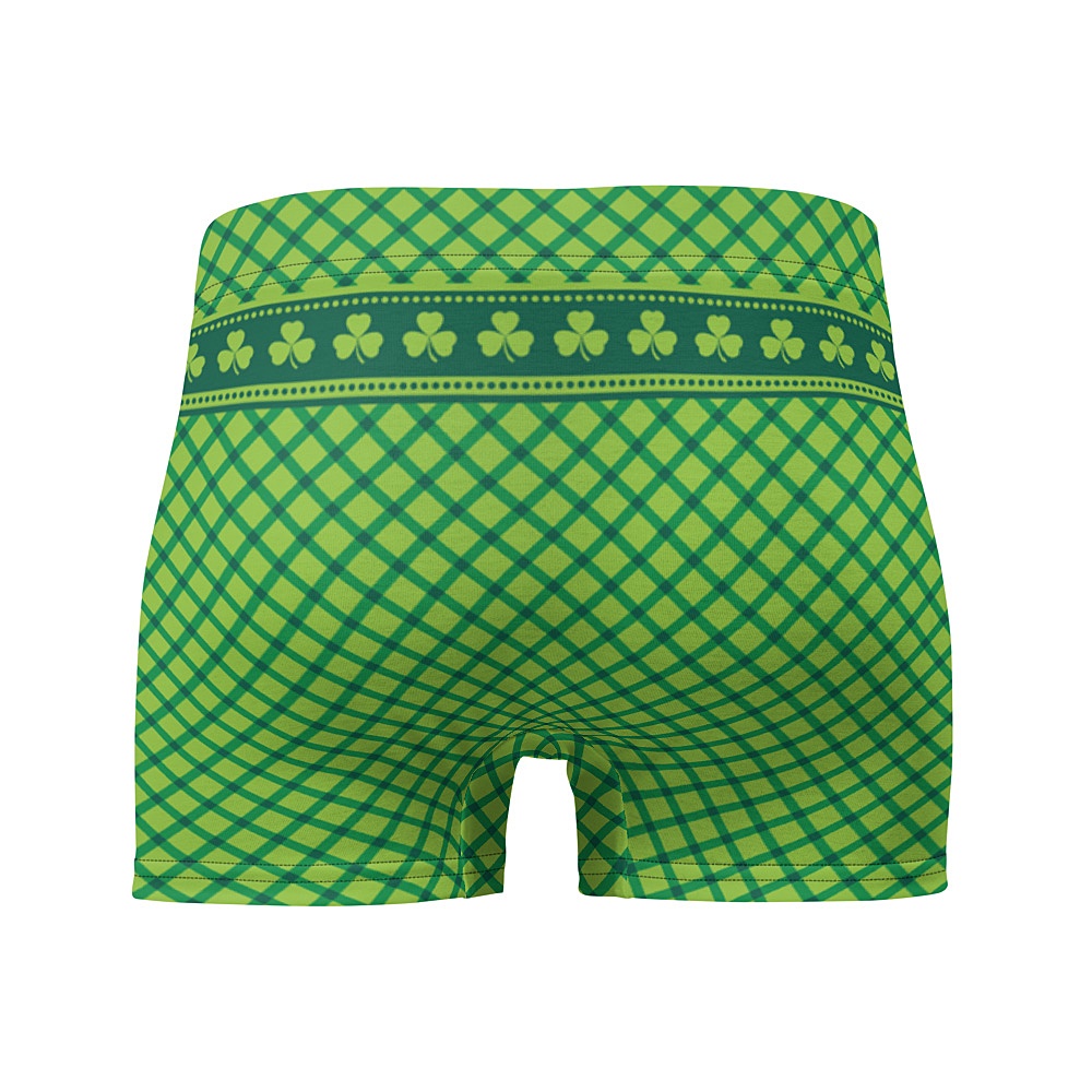 Green Plaid St Patrick's Day Boxer Briefs Men's Underwear - Sporty Chimp  legging, workout gear u0026 more