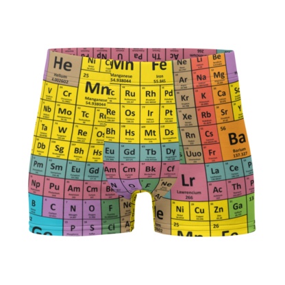 Periodic Table of Elements Boxer Briefs Men's Underwear science scientific gift