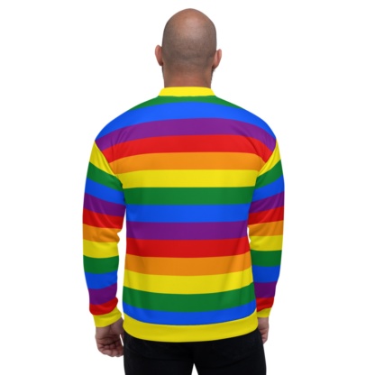 Rainbow Gay Flag Bomber Jacket / Unisex Size