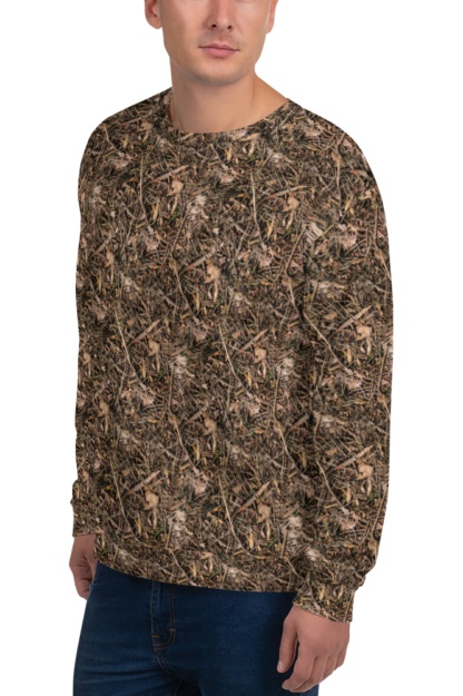 Branches & Twigs Realistic Camouflage Sweatshirt / Unisex Size camo top