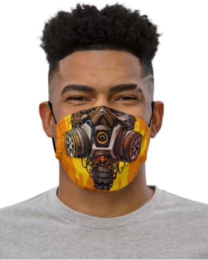 Gas Mask Face Mask with Filter Pocket