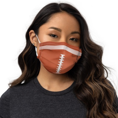 Football Face Mask with Filter Pocket sport sporty game nfl leather skin