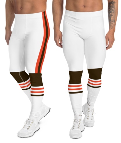 New Cleveland Browns Uniform Football Leggings for Men super bowl
