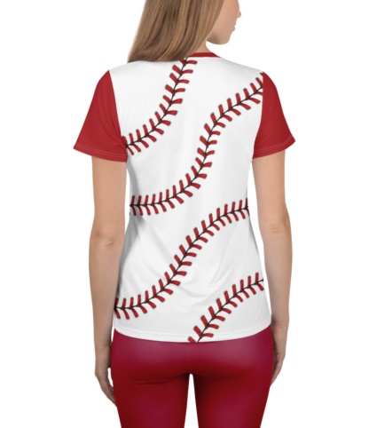 Baseball T-shirt for Women / Athletic Short Sleeve
