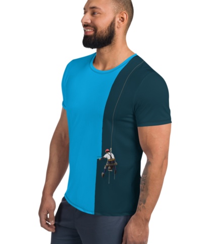 Creative Painter T-shirt / Men's Workout Short Sleeve Top