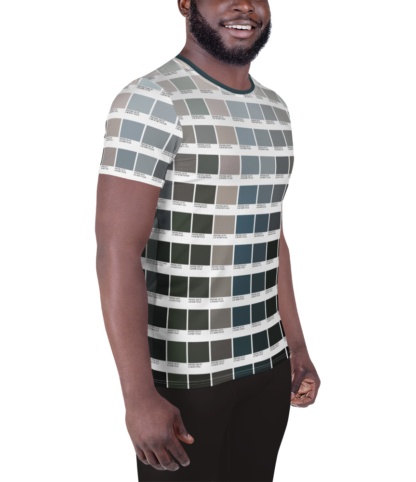 Gray Pantone T-shirt for Men / Athletic Short Sleeve