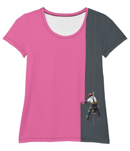 Creative Painter T-shirt / Women's Athletic Short Sleeve
